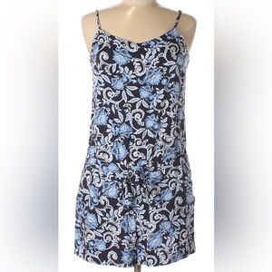 Ann Taylor LOFT~Women’s Romper~Blue Floral~Size S